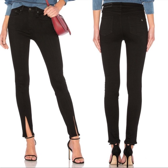 Like New Rag & Bone Yuki High Waist Jean in Coal Bar - Picture 12 of 16